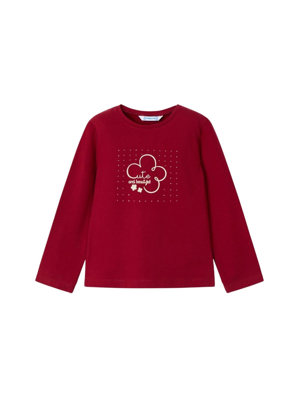 Camiseta básica bebé Ginja (Vermelho Escuro)  para Menina - Mayoral