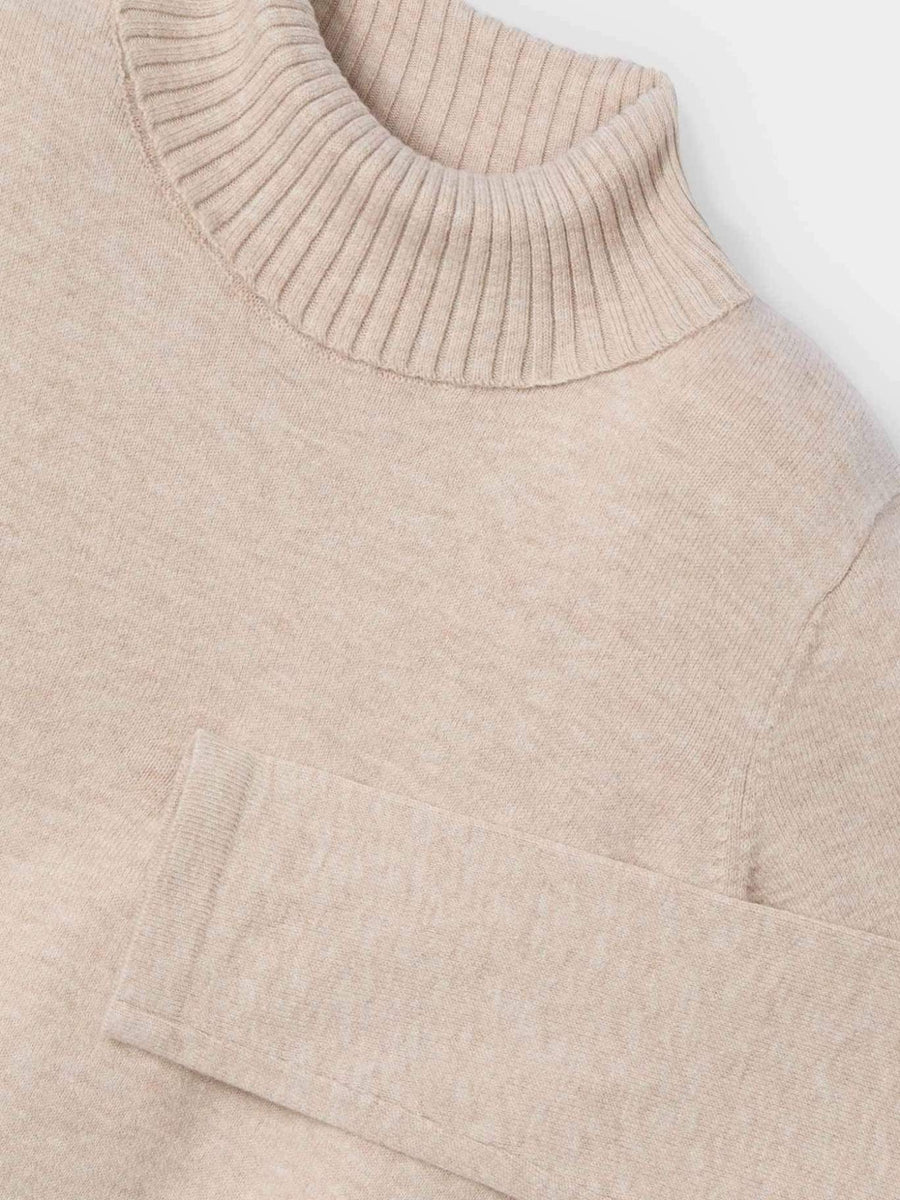 Camisola tricot básica Areia vig (Bege)  para Menina - Mayoral