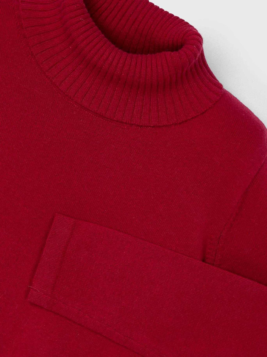 Camisola tricot básica Ginja (Vermelho Escuro)  para Menina - Mayoral