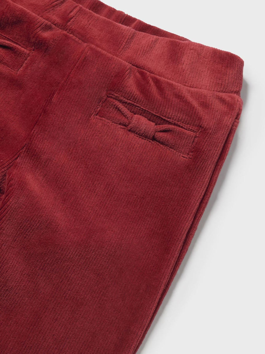 Calça bombazina basica Ginja (Vermelho Escuro)  para Bebé Menina - Mayoral