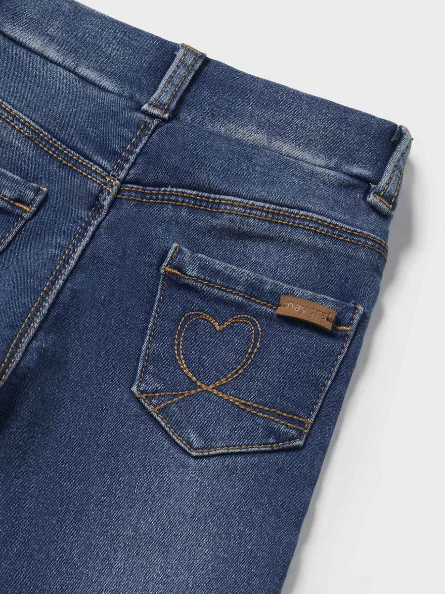 Calça ganga básica Base (Ganga c/ Lavagem)  para Bebé Menina - Mayoral