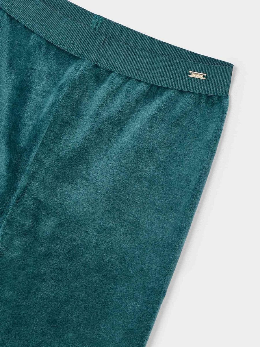 Leggings aveludadas básicas V.garrafa (Verde Escuro)  para Menina - Mayoral