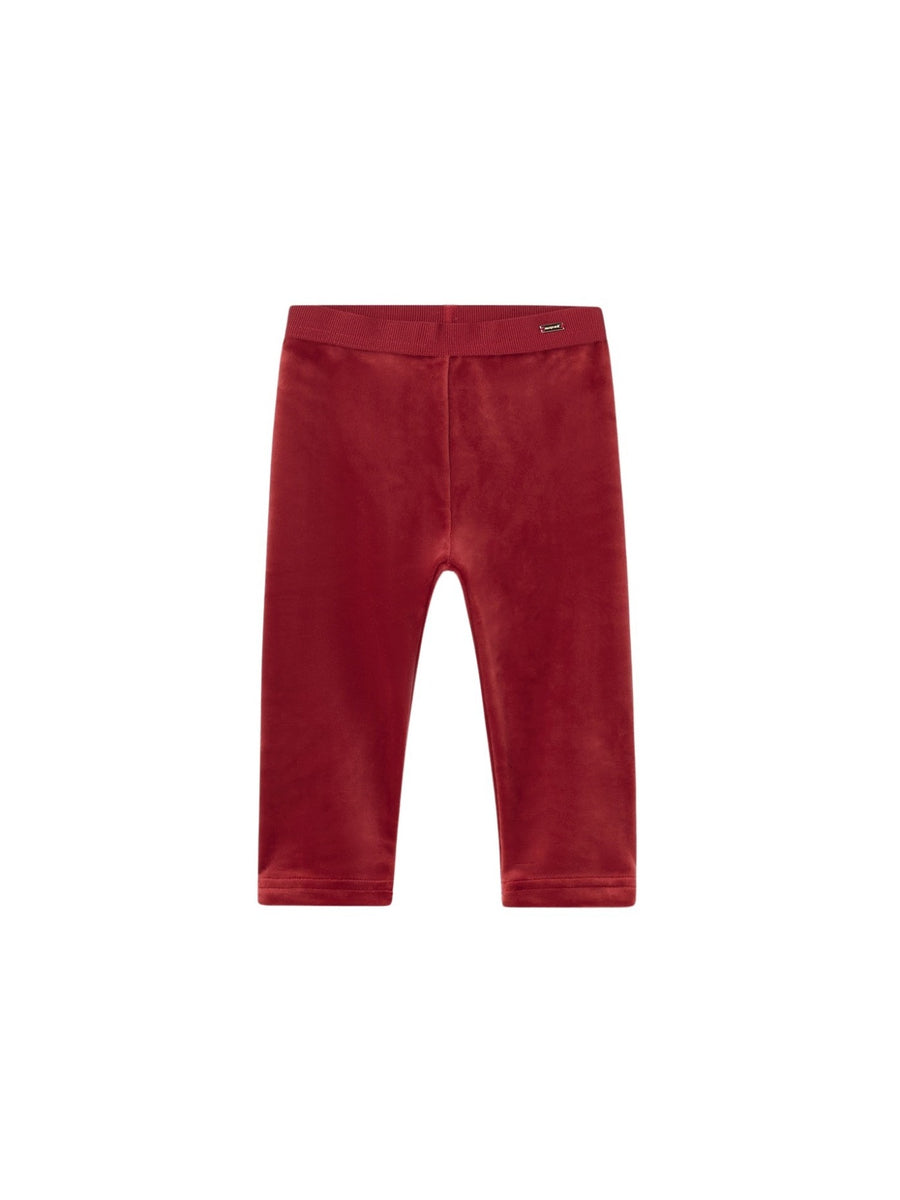 Leggings aveludadas básicas Ginja (Vermelho Escuro)  para Bebé Menina - Mayoral