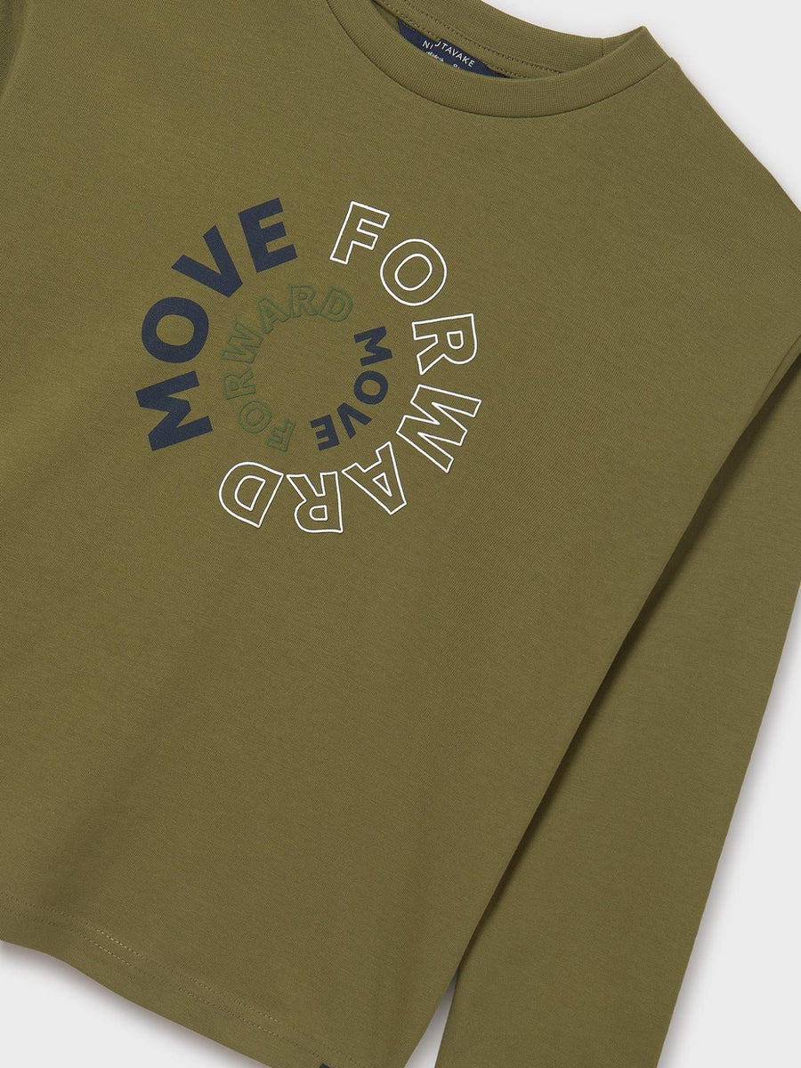Camiseta básica bebé Kaki (Azeitona)  para Menino - Mayoral