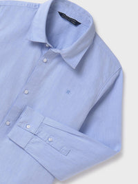 Camisa m/comp.básica Celeste (Celeste)  para Menino - Mayoral