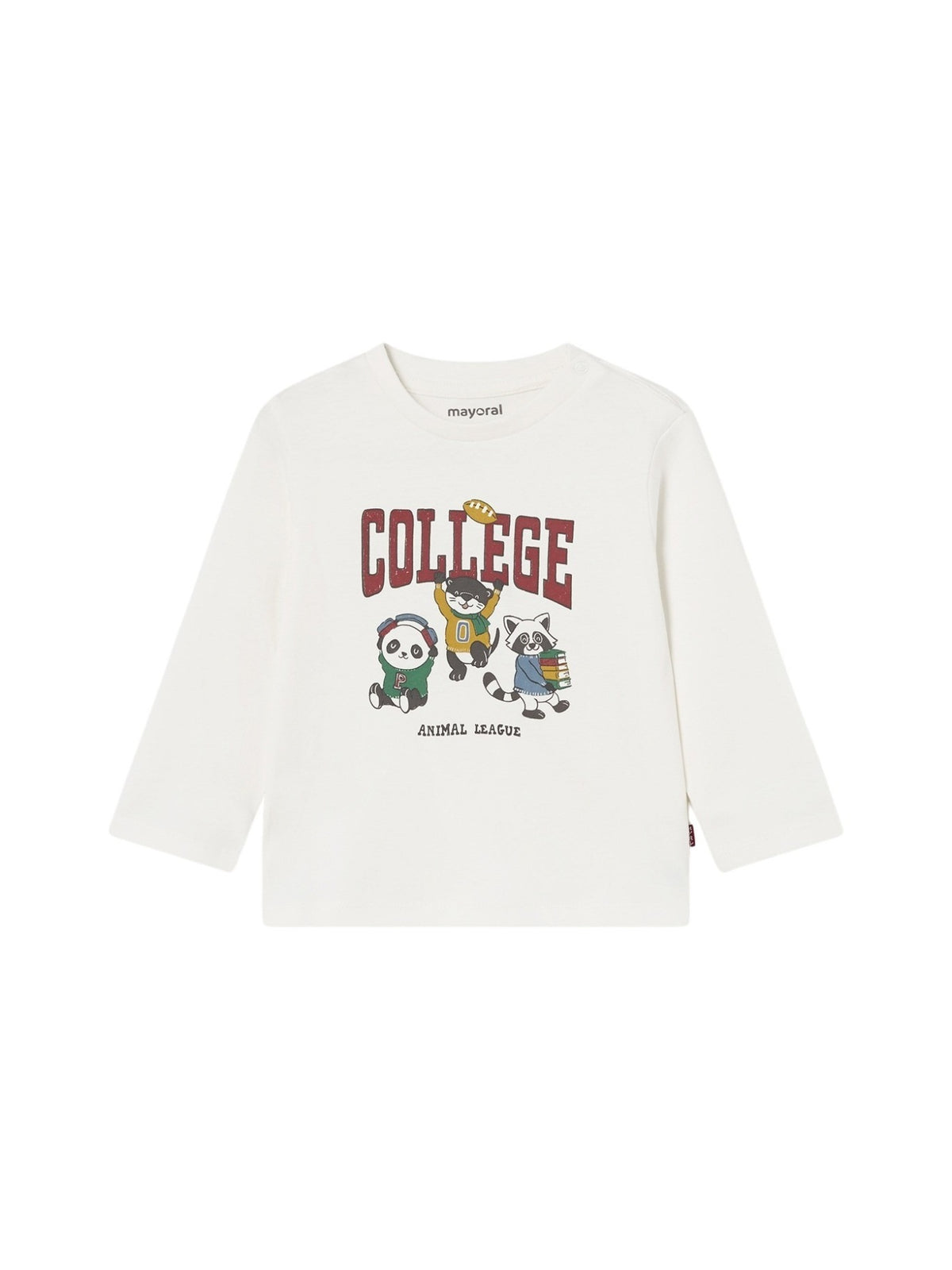 Camisola college Nata-guind (Creme / Pérola)  para Bebé Menino - Mayoral