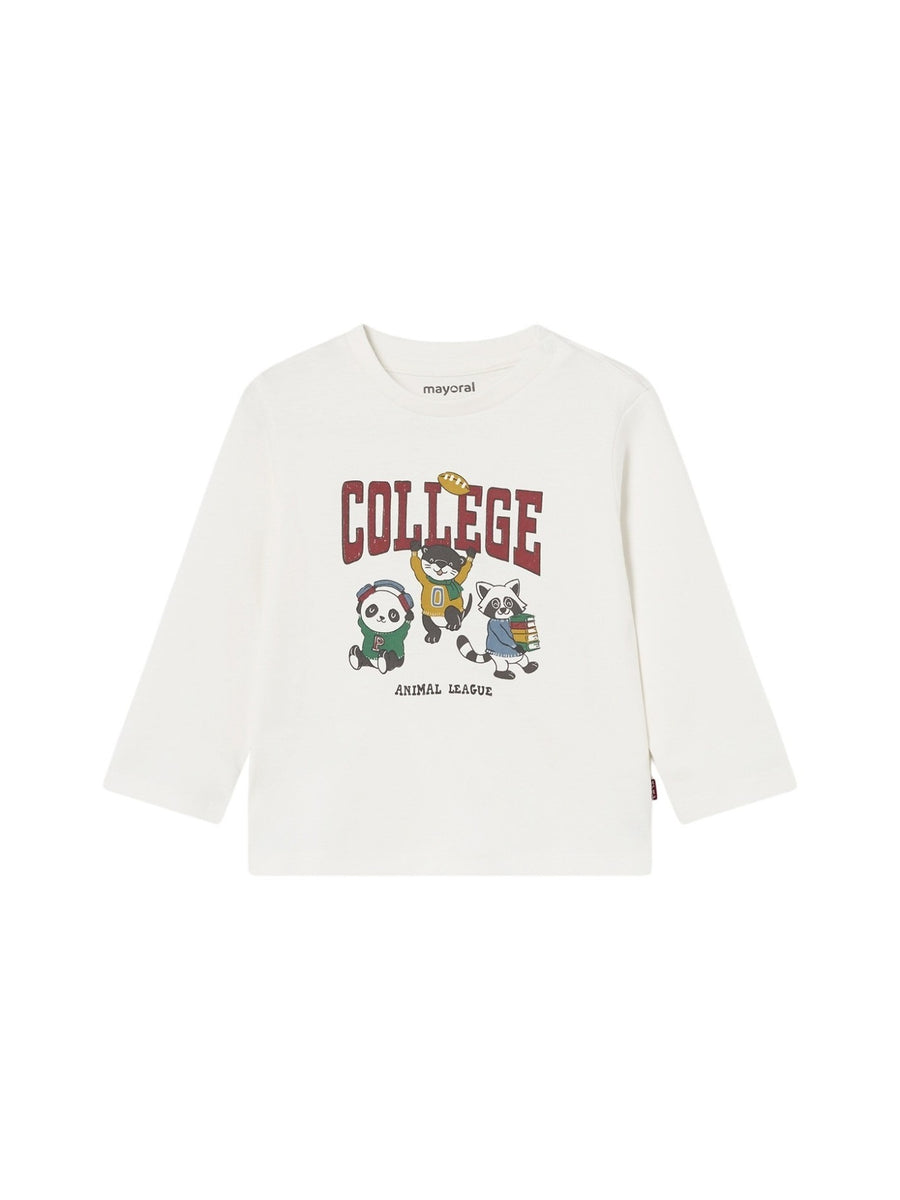 Camisola college Nata-guind (Creme / Pérola)  para Bebé Menino - Mayoral