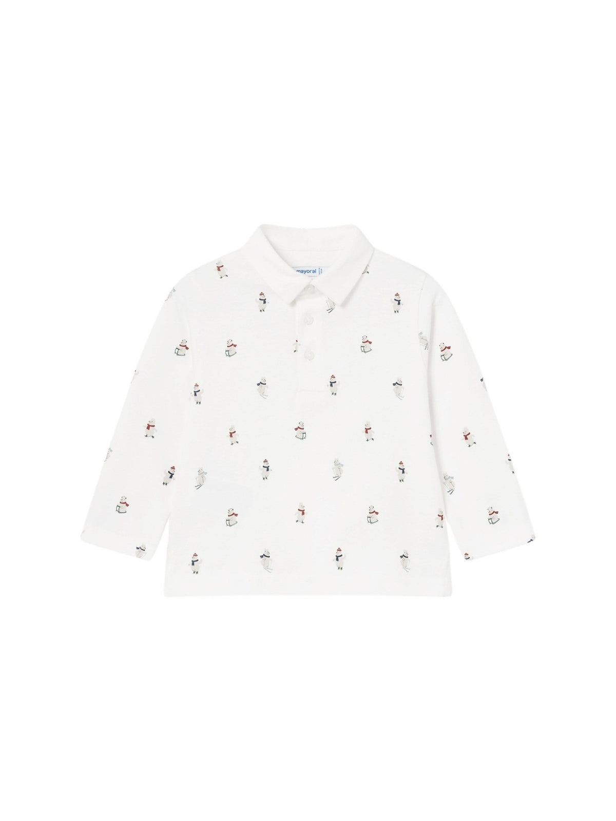 Polo m/comp. estampado Nata (Creme / Pérola)  para Bebé Menino - Mayoral