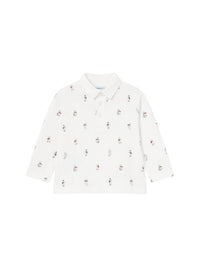 Polo m/comp. estampado Nata (Creme / Pérola)  para Bebé Menino - Mayoral
