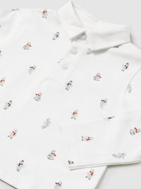 Polo m/comp. estampado Nata (Creme / Pérola)  para Bebé Menino - Mayoral