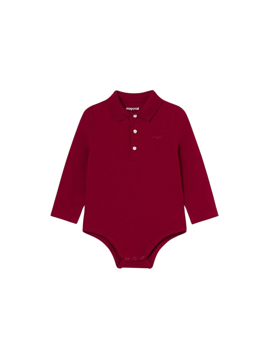 Polo m/comp. Body Ginja (Vermelho Escuro)  para Bebé Menino - Mayoral