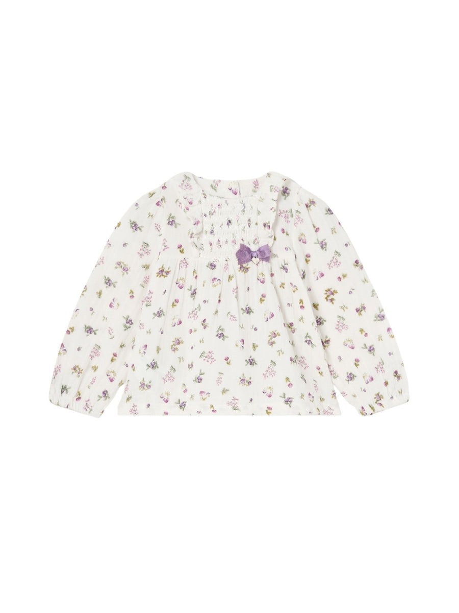 Blusa estampada Crú-orquid (Lilás)  para Bebé Menina - Mayoral