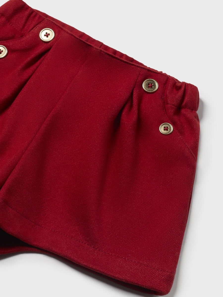 Bermuda sarja Ginja (Vermelho Escuro)  para Bebé Menina - Mayoral