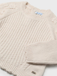 Jersey flores bordadas Gengibre (Bege)  para Bebé Menina - Mayoral
