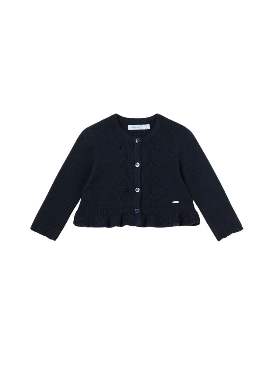 Casaco tricot comprido Azul escur (Marinho)  para Bebé Menina - Mayoral