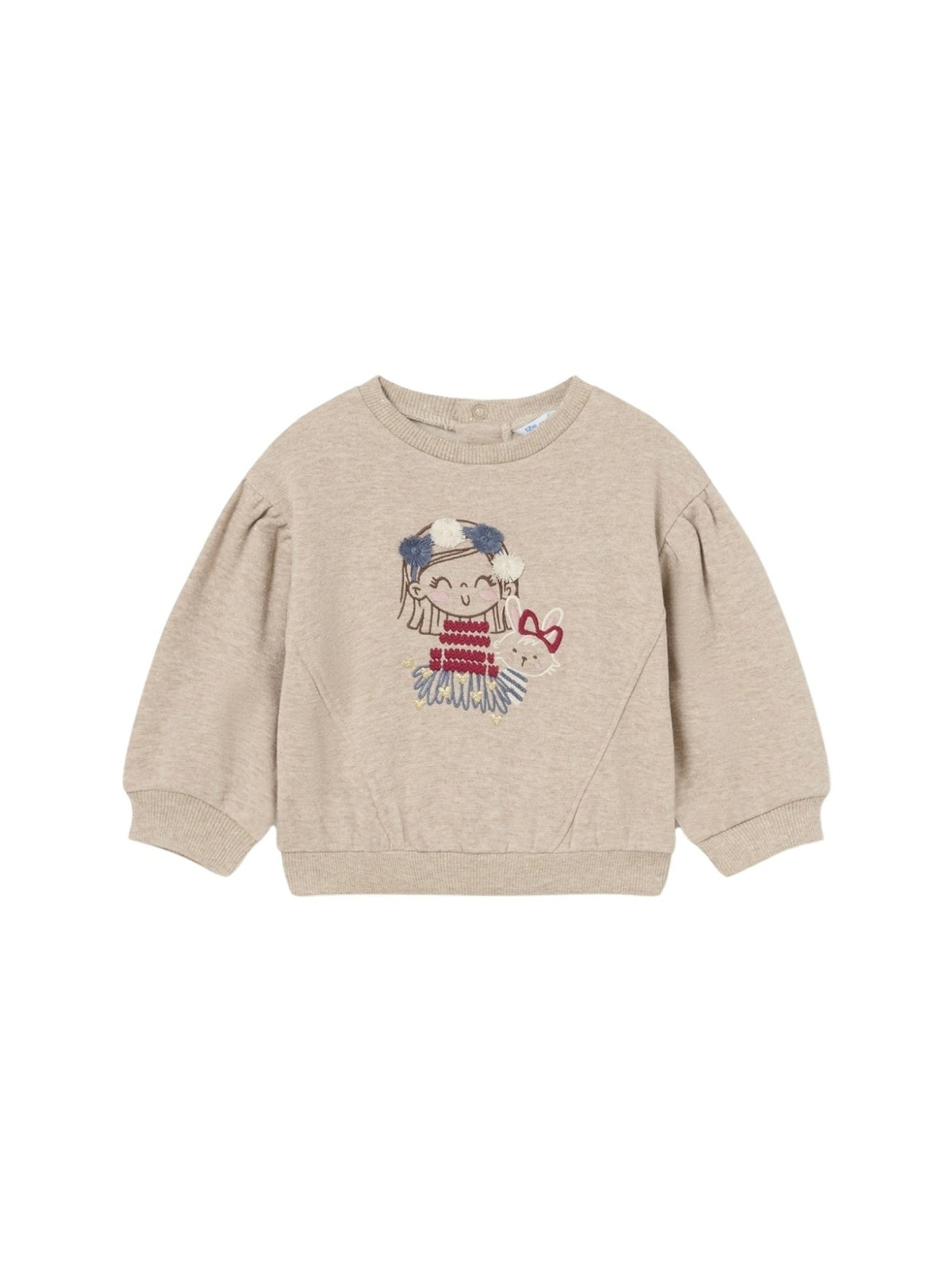 Sweat-shirt Vison vig (Castanho Escuro)  para Bebé Menina - Mayoral