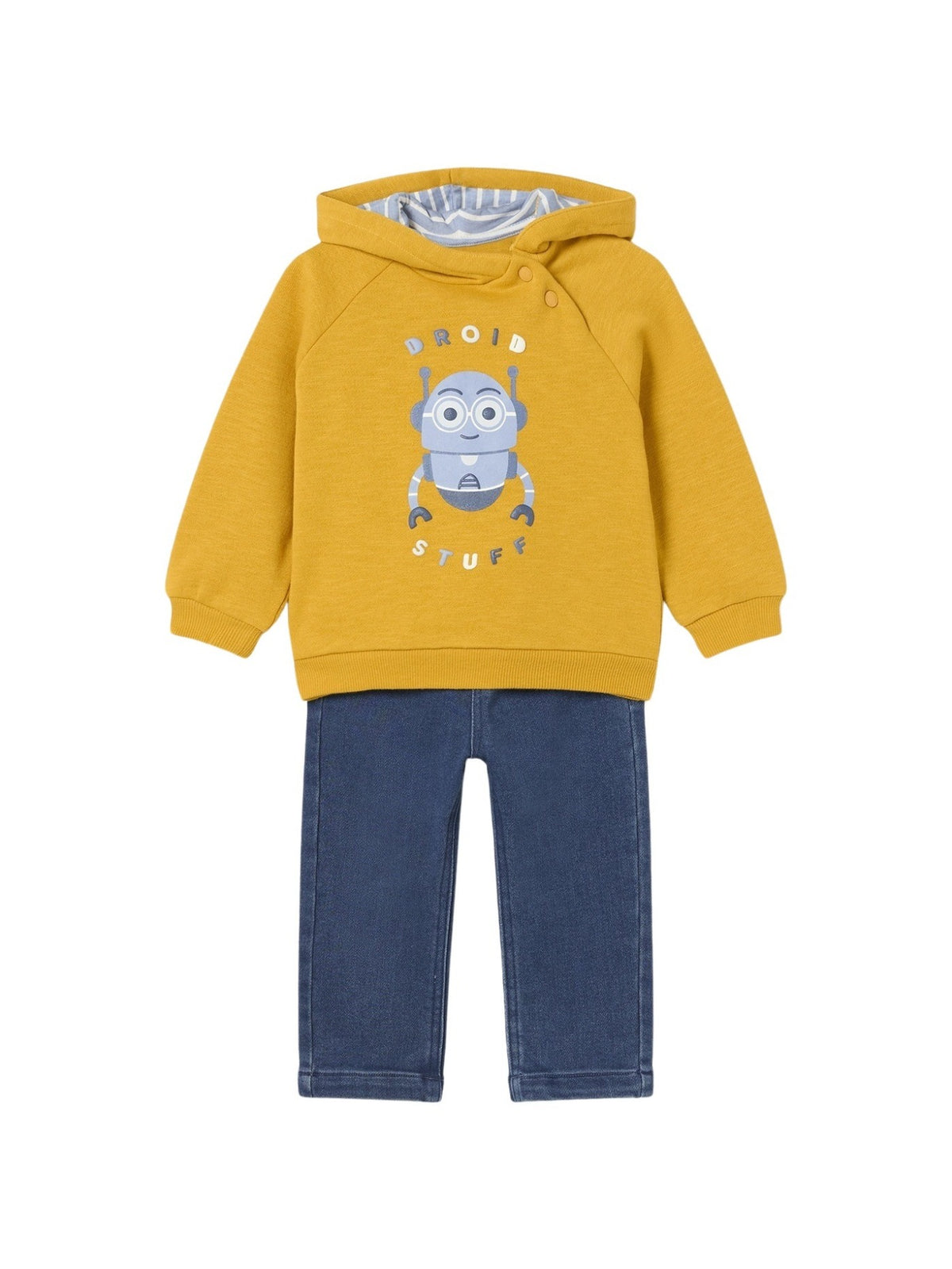 Conj. calça denim sweat Polen (Amarelo Ocre)  para Bebé Menino - Mayoral