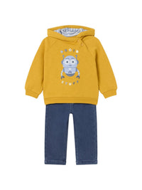 Conj. calça denim sweat Polen (Amarelo Ocre)  para Bebé Menino - Mayoral