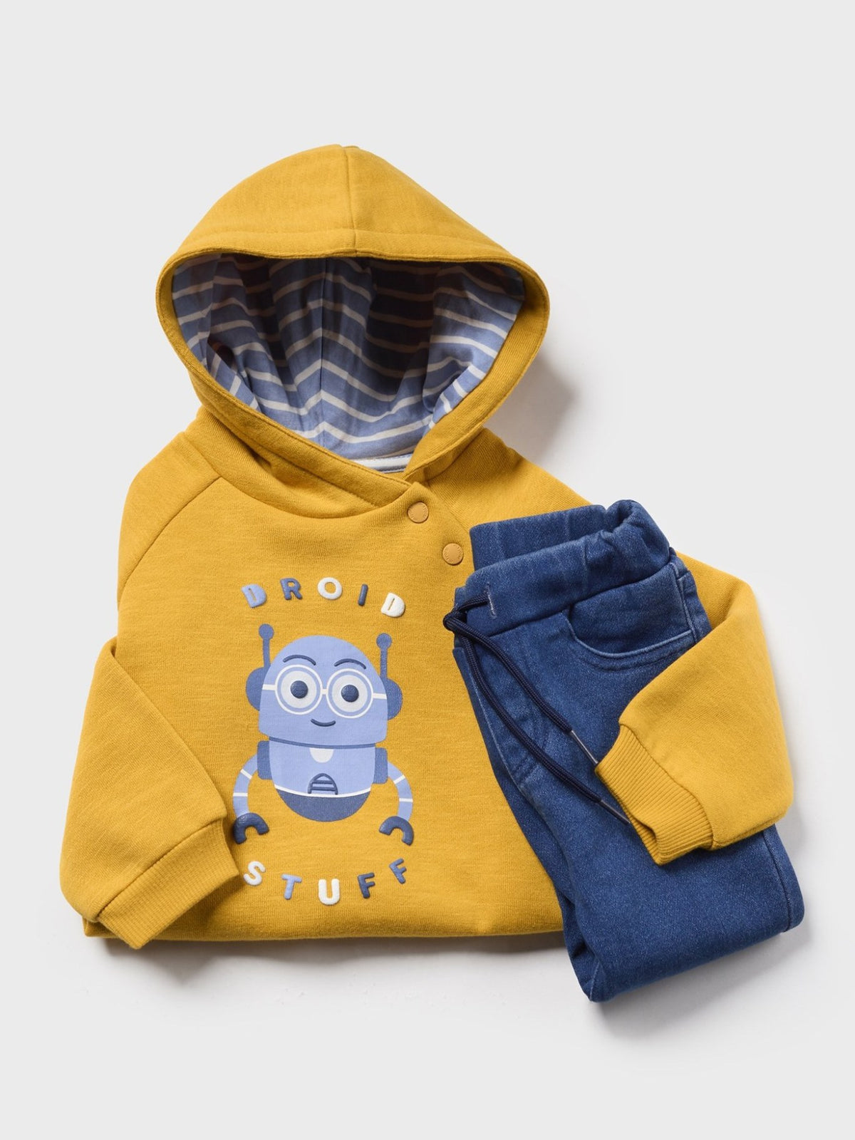 Conj. calça denim sweat Polen (Amarelo Ocre)  para Bebé Menino - Mayoral