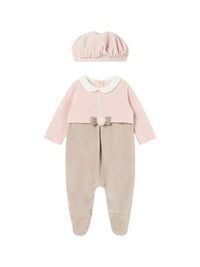Pijama com boina Rubor (Rosa)  para Bebé Menina - Mayoral