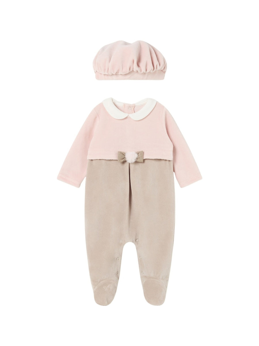 Pijama com boina Rubor (Rosa)  para Bebé Menina - Mayoral