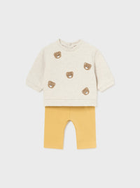 Conj. leggings 4 peças Açafrão (Amarelo Ocre)  para Bebé Menina - Mayoral