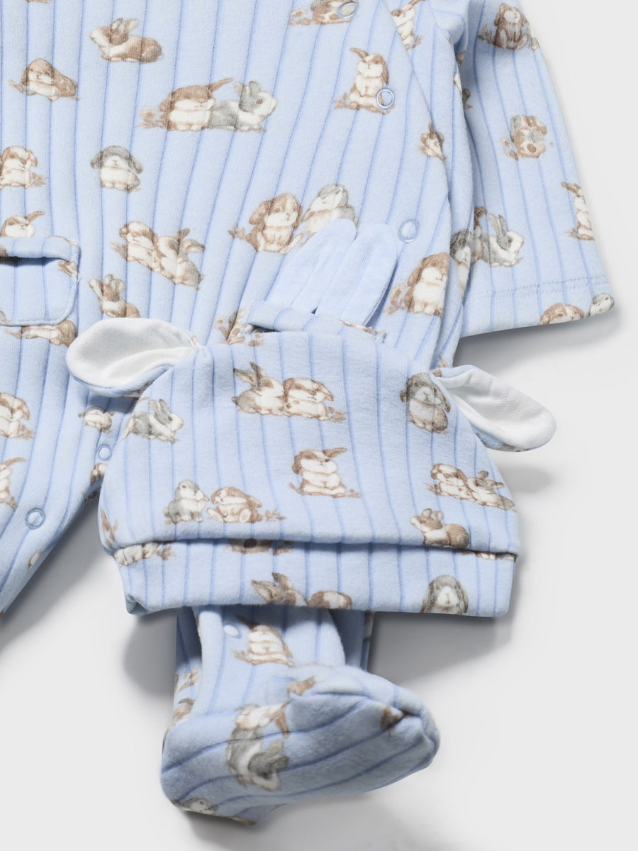 Set babygrow com gorro Azul céu (Azul)  para Bebé Menino - Mayoral