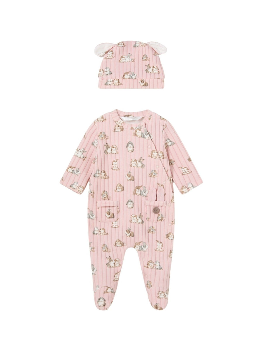 Set babygrow com gorro Rubor (Rosa)  para Bebé Menina - Mayoral