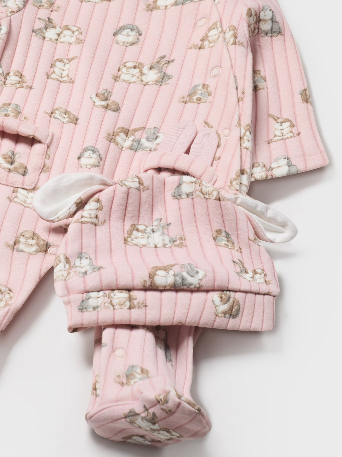 Set babygrow com gorro Rubor (Rosa)  para Bebé Menina - Mayoral