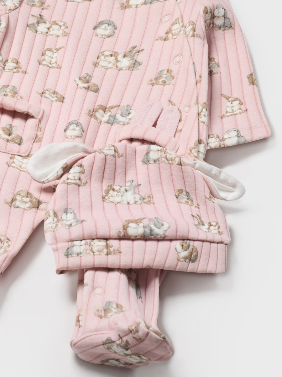 Set babygrow com gorro Rubor (Rosa)  para Bebé Menina - Mayoral