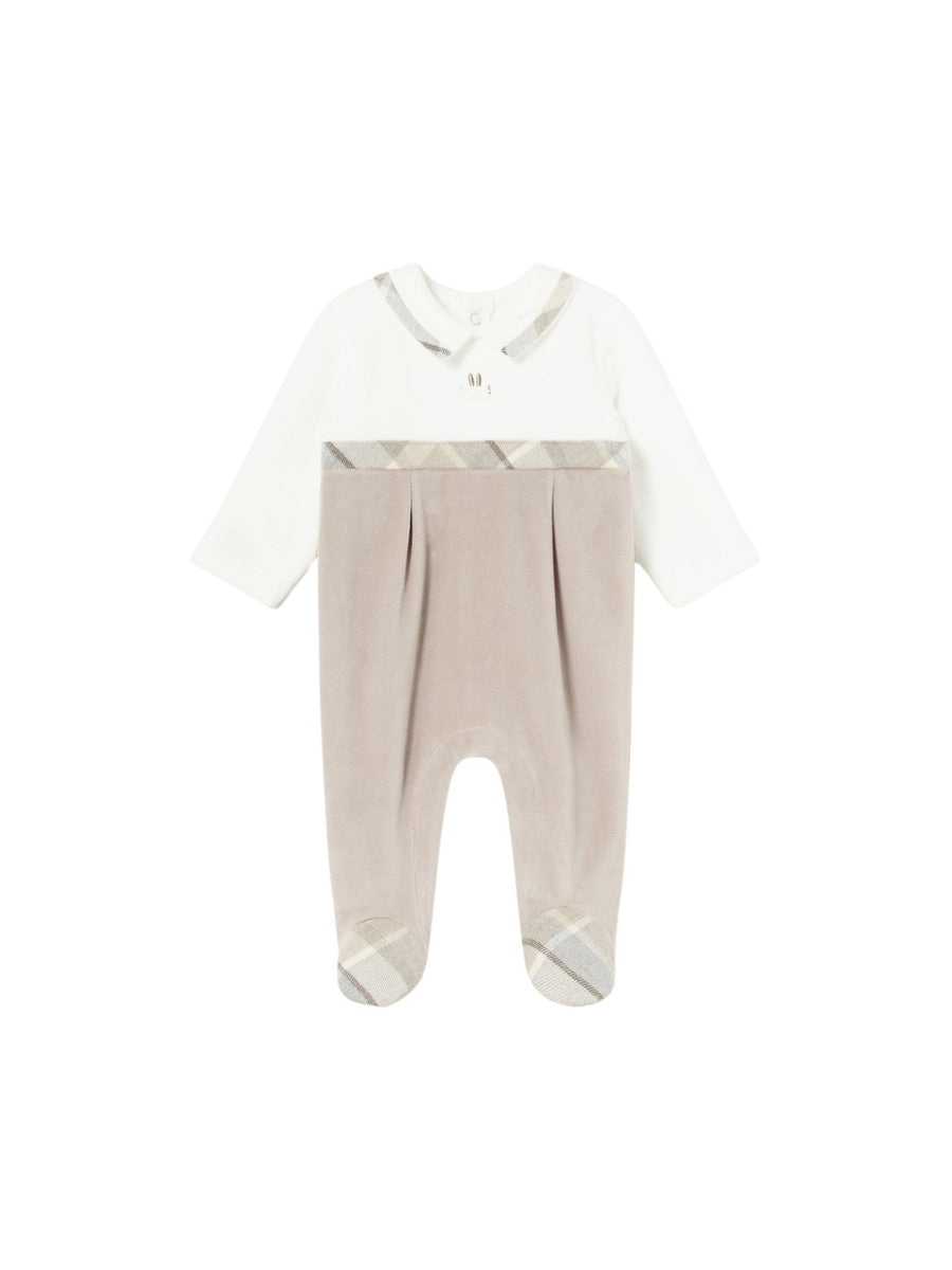 Babygrow tundosado gola Nóz (Castanho Claro)  para Bebé Menino - Mayoral