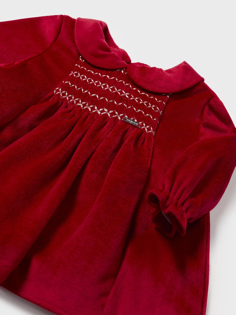 Vestido terciopêlo Vermelho (Vermelho)  para Bebé Menina - Mayoral