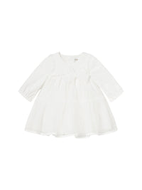 Vestido tule Crú (Creme / Pérola)  para Bebé Menina - Mayoral