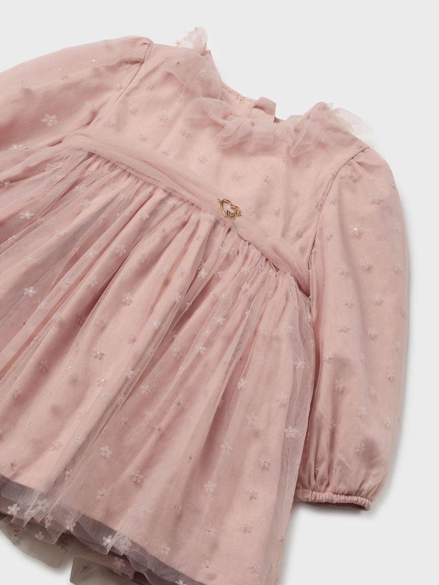 Vestido tule Rubor (Rosa)  para Bebé Menina - Mayoral