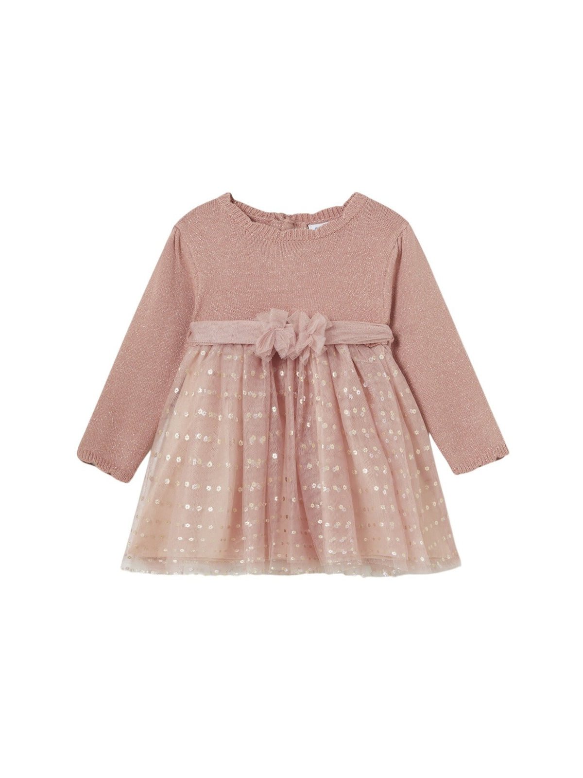 Vestido combinado tricot Maquilhage (Rosa Bébé)  para Bebé Menina - Mayoral