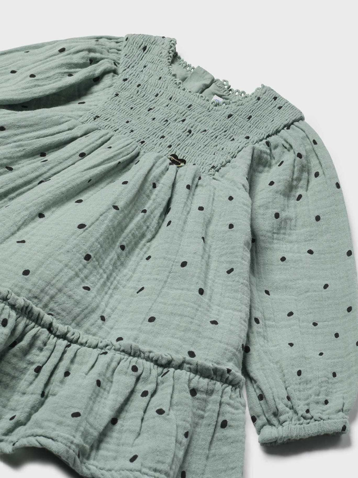Vestido estampado Esmeralda (Verde Água)  para Bebé Menina - Mayoral