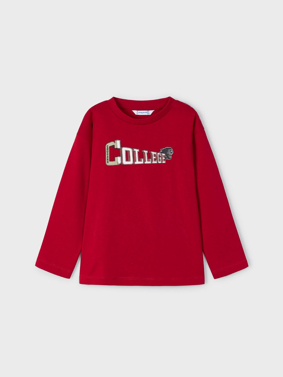 Set camisolas "college" Marte (Vermelho)  para Menino - Mayoral
