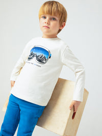 Camisola silver print Neve (Creme / Pérola)  para Menino - Mayoral