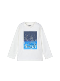 Camisola glow in the dark  (Creme / Pérola)  para Menino - Mayoral