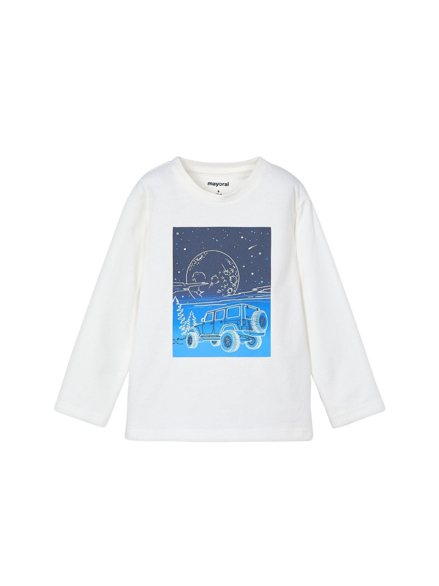 Camisola glow in the dark  (Creme / Pérola)  para Menino - Mayoral
