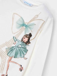 Camisola Crú-jade (Verde Água)  para Menina - Mayoral