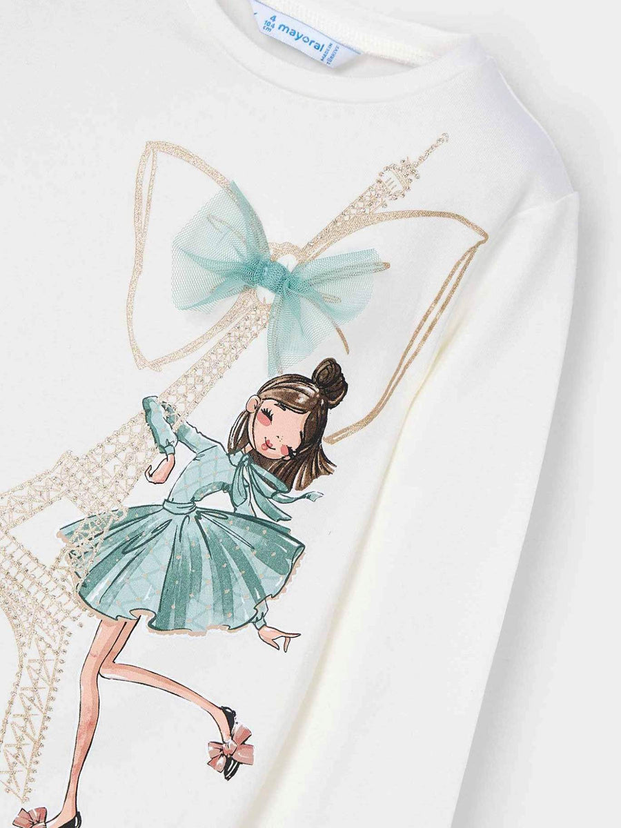 Camisola Crú-jade (Verde Água)  para Menina - Mayoral