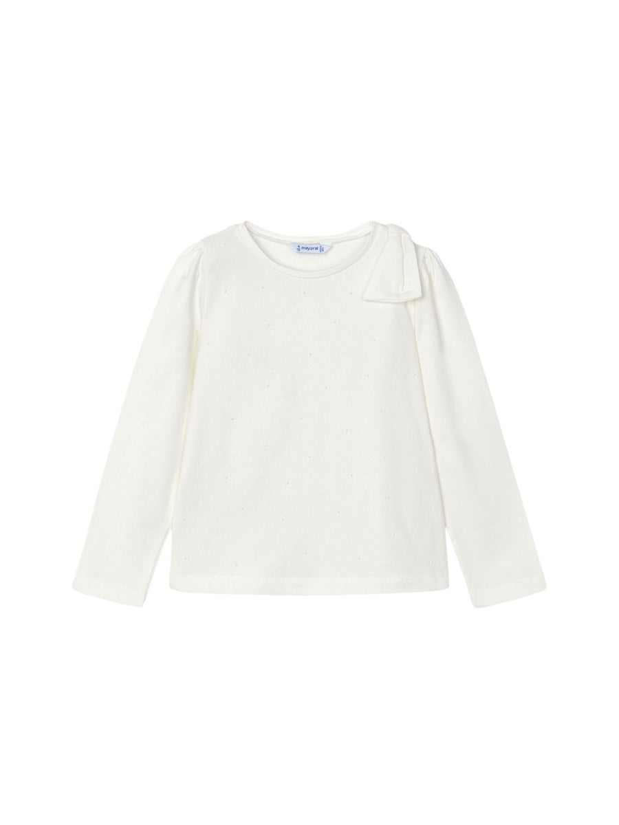 Camisola laço Crú (Creme / Pérola)  para Menina - Mayoral
