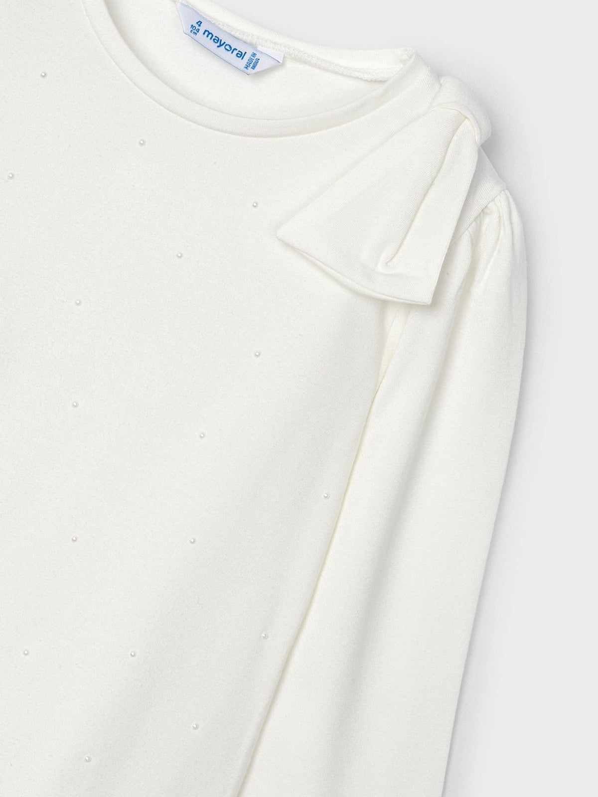 Camisola laço Crú (Creme / Pérola)  para Menina - Mayoral