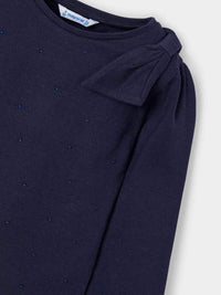 Camisola laço Marinho (Marinho)  para Menina - Mayoral