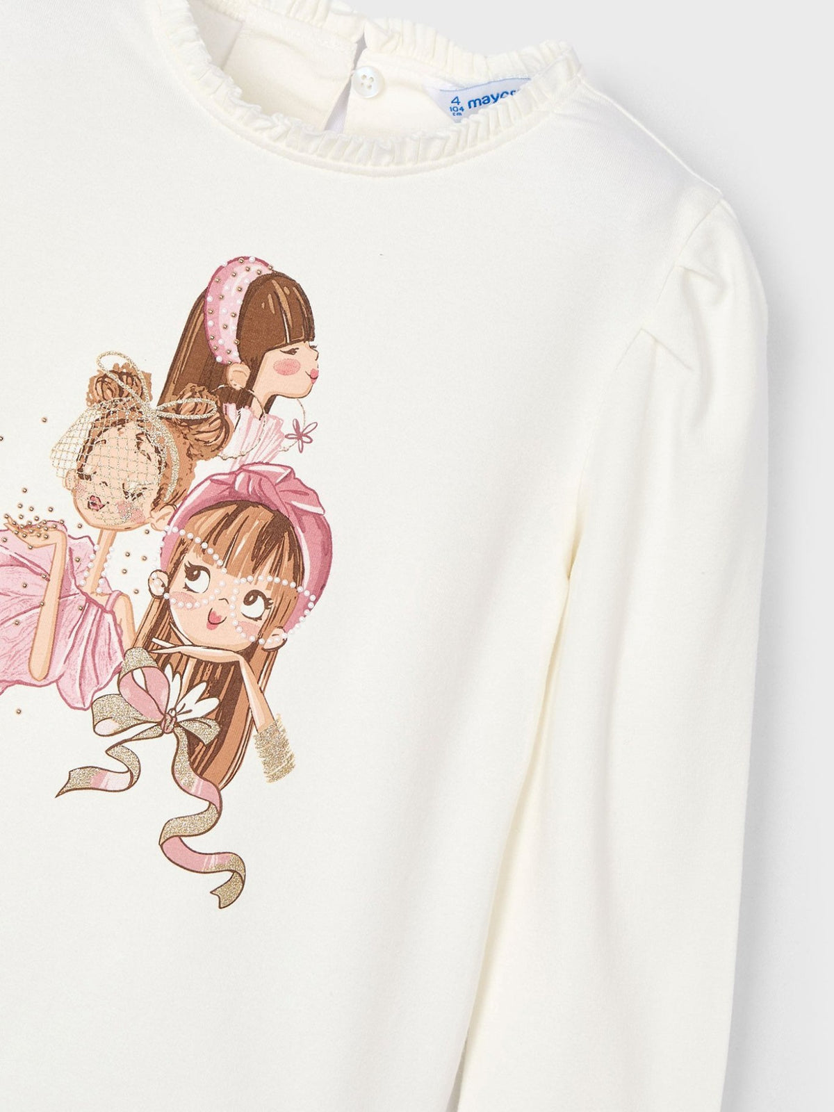Camisola Crú-rosado (Rosa)  para Menina - Mayoral