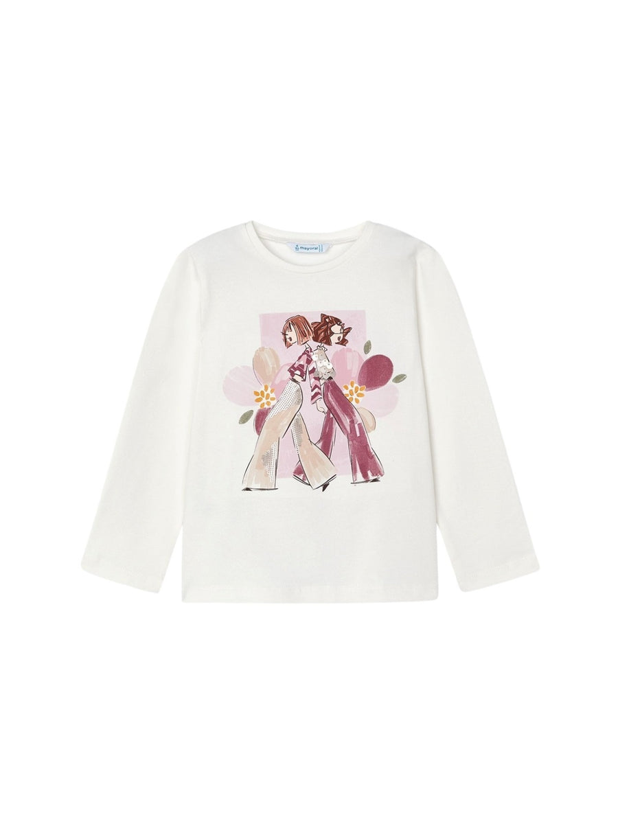 Camisola Crú-rosado (Rosa)  para Menina - Mayoral