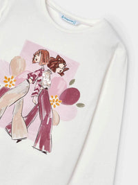 Camisola Crú-rosado (Rosa)  para Menina - Mayoral