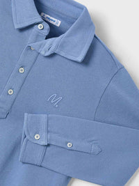 Polo m/comp. motivo Glaciar (Celeste)  para Menino - Mayoral