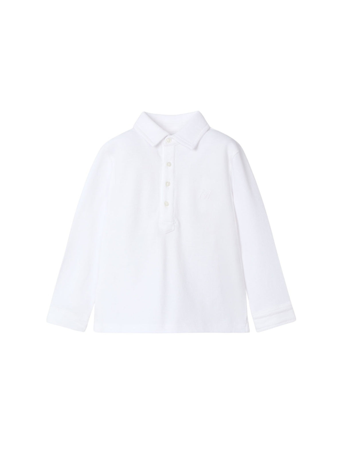 Polo m/comp. motivo Branco (Branco)  para Menino - Mayoral